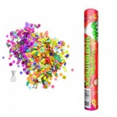 Предназначены для создания звукового и зрелищного эффектов в  виде хлопка с одновременным выбросом .. Хлопушка конфетти 20 см - Купить хлопушки в Хабаровске - разноцветный серпантин